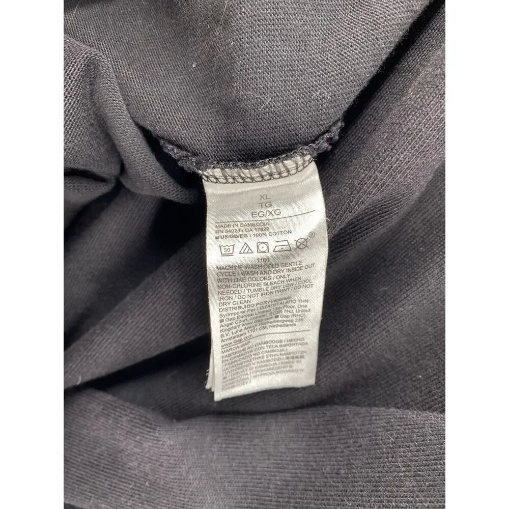 Gap x Star Wars Episode I Phantom Menace Long Sleeve Graphic Shirt XL Black